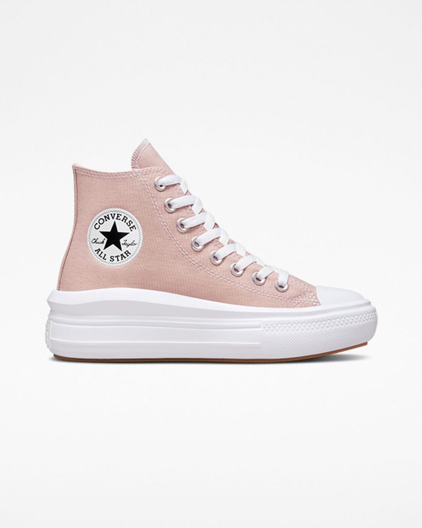 Pantofi Platforma Dama Converse Chuck Taylor All Star Move Seasonal Color Inalti Gri Albi | RO P13EZD587